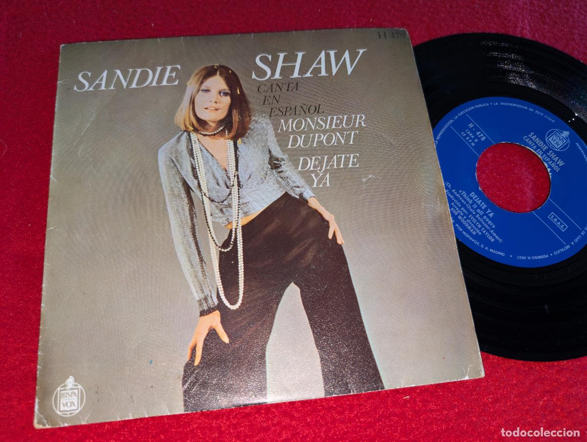 Discos de vinilo: SANDIE SHAW Monsieur Dupont/Dejate ya 7'' SINGLE 1969 SPAIN sung SPANISH