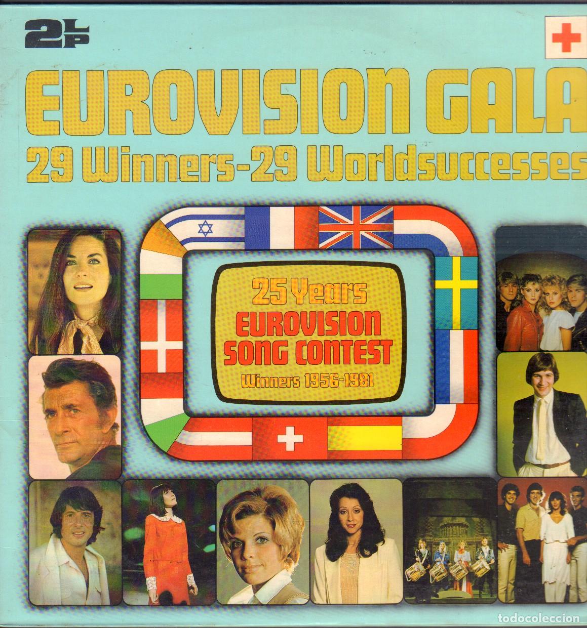 Discos de vinilo: EUROVISION GALA - 25 YEARS EUROVISION SONG CONTEST. WINNERS 1956-1981 / 2 LP'S POLYDOR 1981 RF-26262