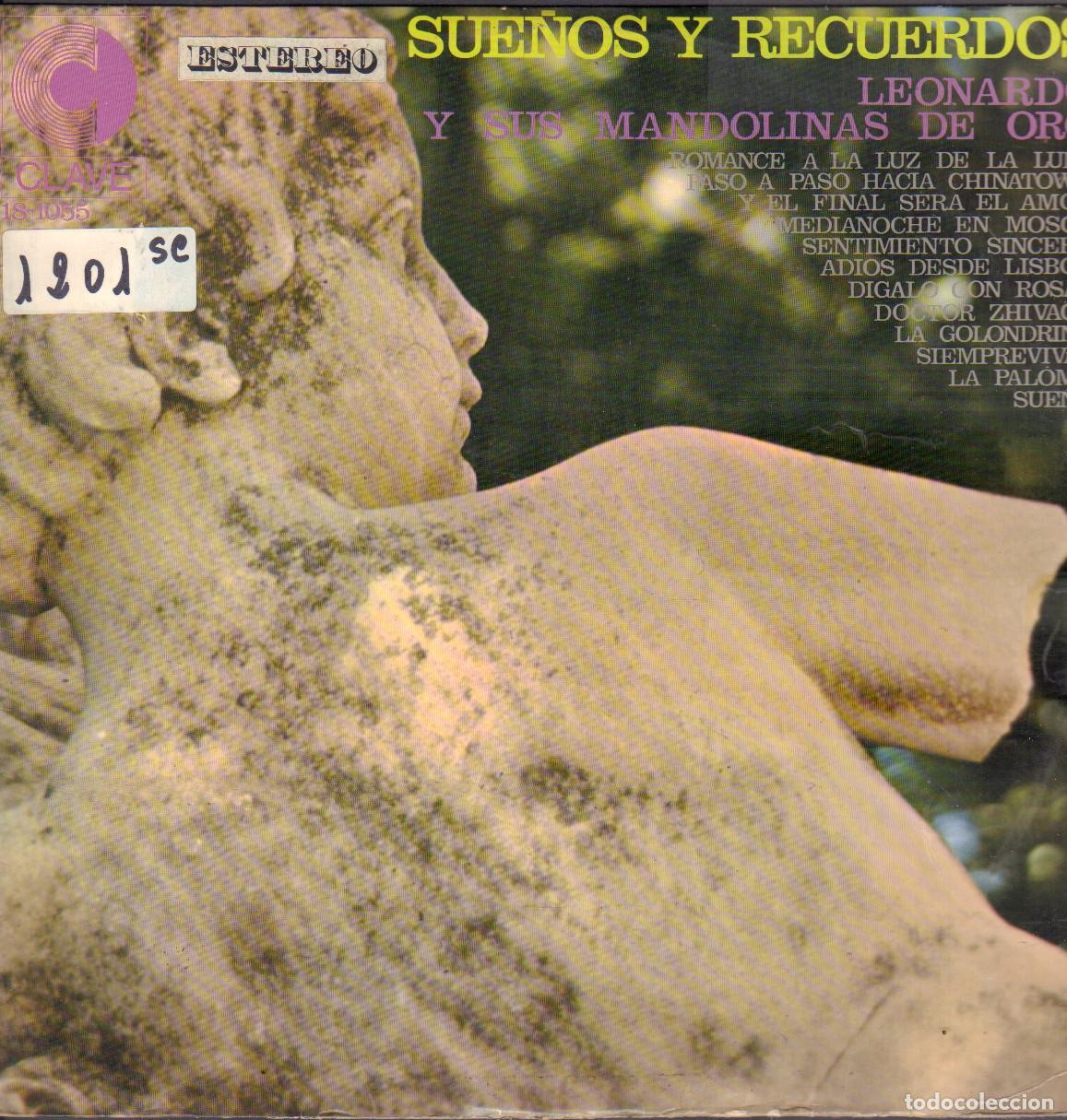 Vinyl records: LEONARDO Y SUS MANDOLINAS DE ORO - SUE&Ntilde;OS Y RECUERDOS / LP HISPAVOX RF-26269