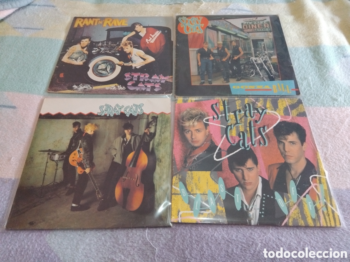 Discos de vinilo: Lote Stray Cats 4 (vinilos) - Foto 1
