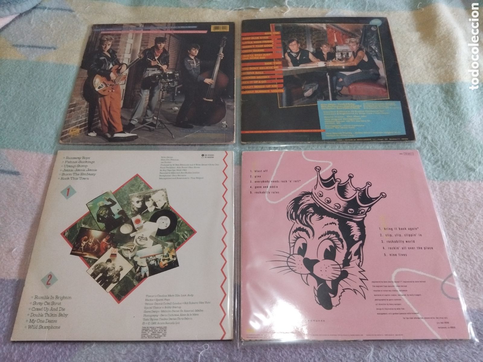 Discos de vinilo: Lote Stray Cats 4 (vinilos) - Foto 2