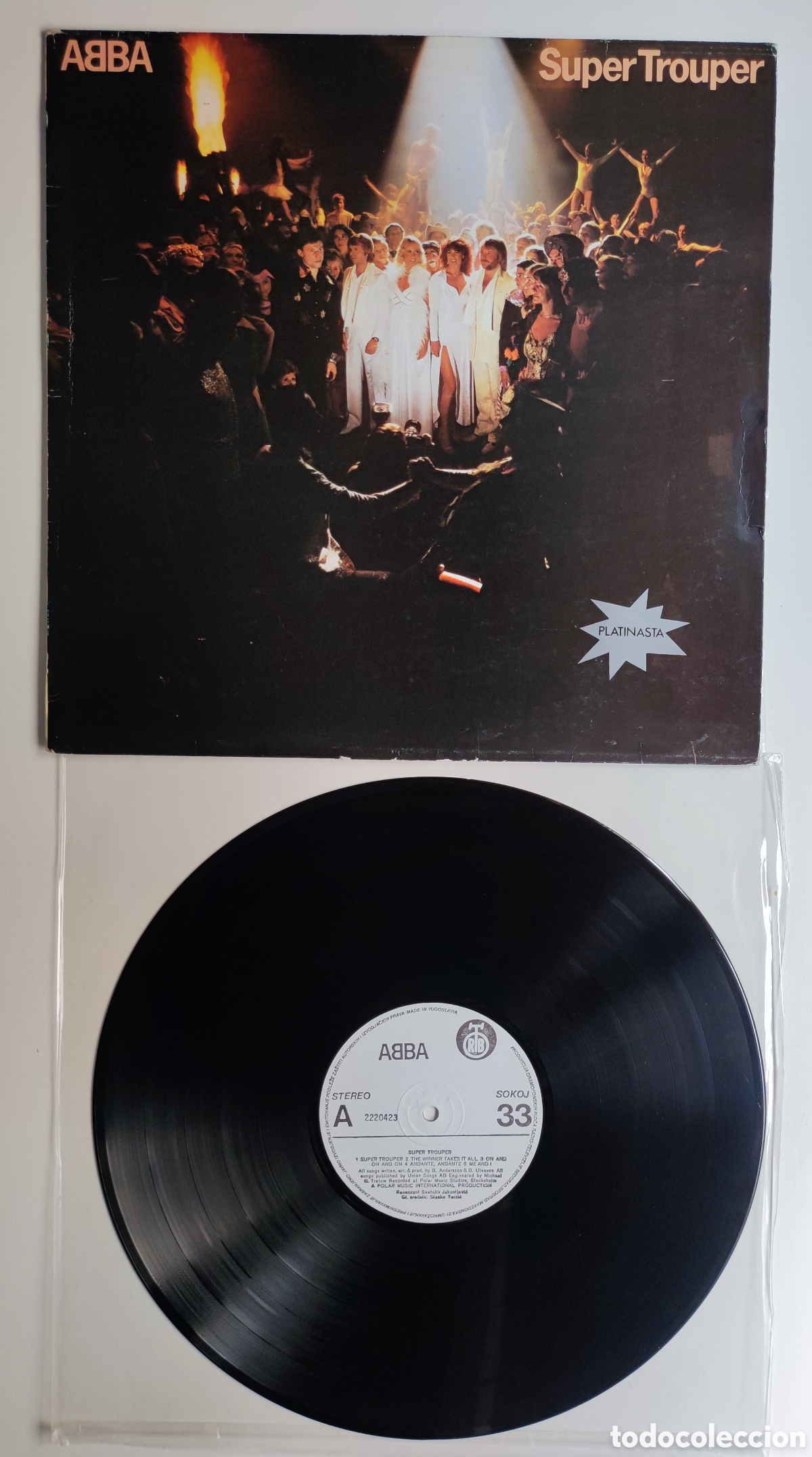 Discos de vinilo: ABBA / SUPER TROUPER - LP RARA EDICION YUGOSLAVA RTB 1980 POLAR INTERNACIONAL