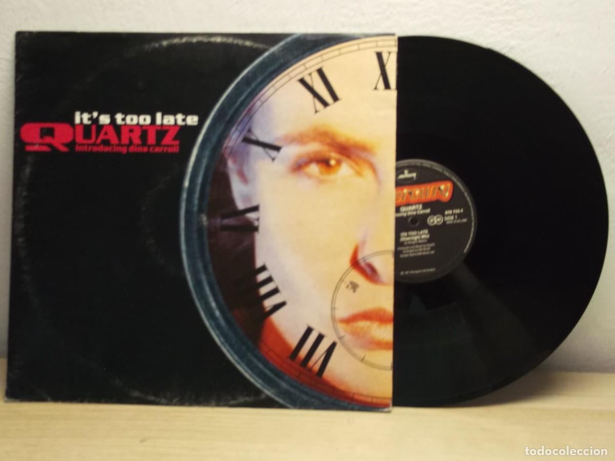 Discos de vinilo: Quartz -Its Too Late 12&rdquo; MAXI Single 45 RPM LP