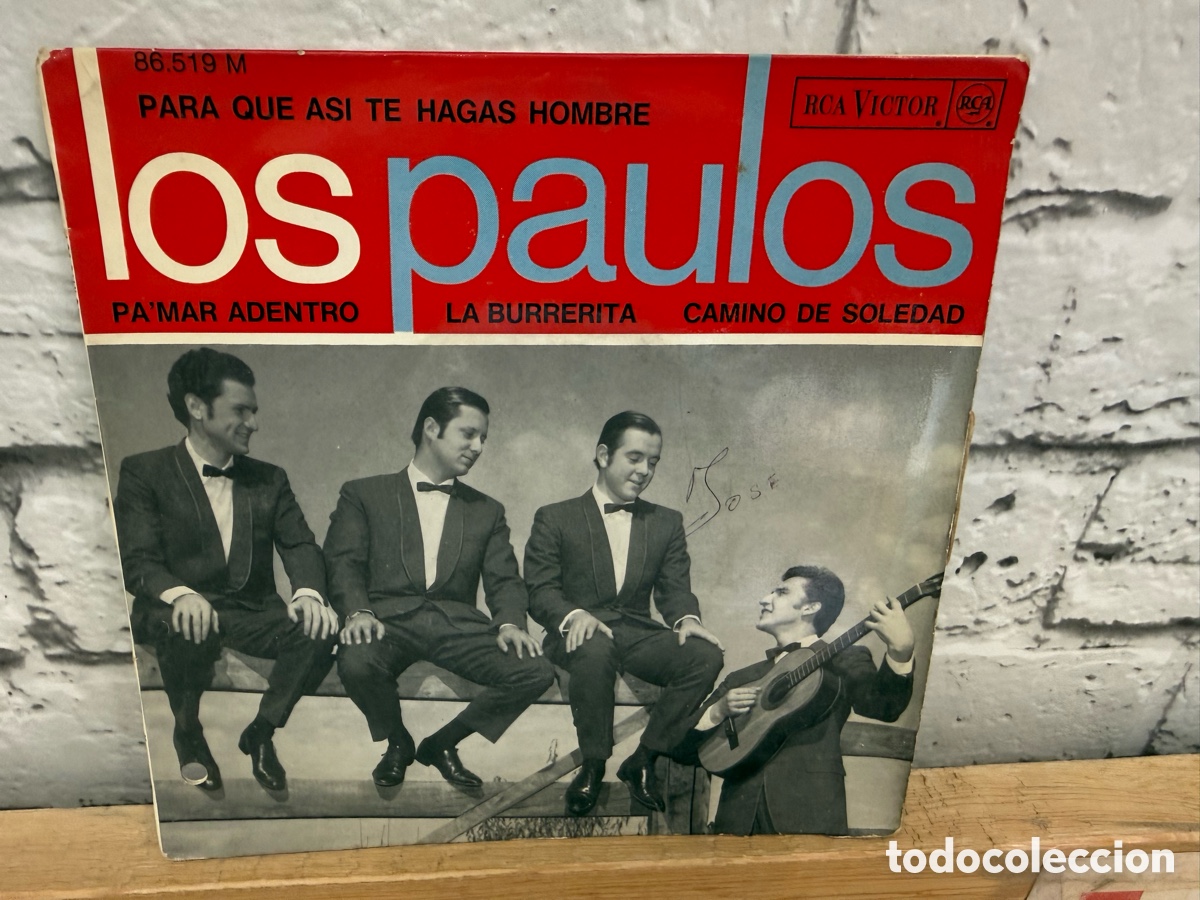 Discos de vinilo: Los Paulos &ndash; Para Que Asi Te Hagas Hombre. Ep vinilo edicion francia. Muy raro.