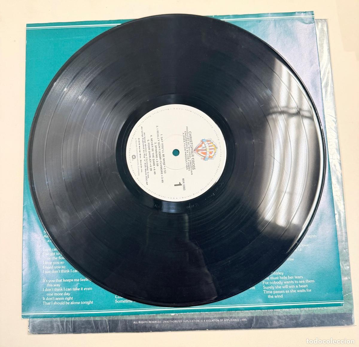 Discos de vinilo: Christopher Cross - Christopher Cross a&ntilde;o 1979 - Foto 3