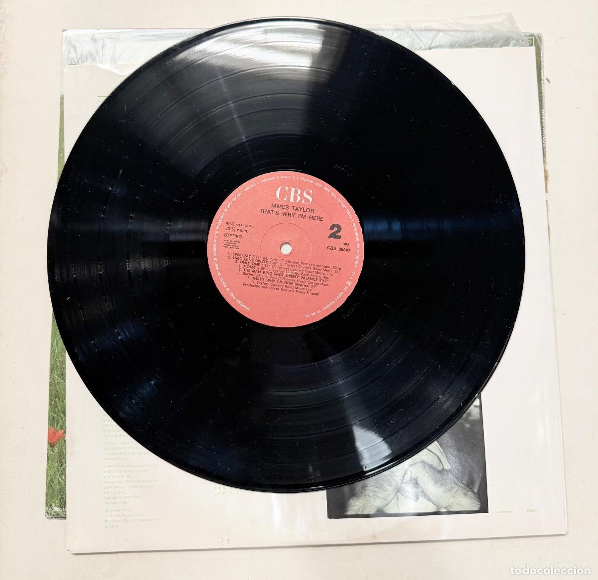 Discos de vinilo: James Taylor - Thats why I&acute;m here - Foto 3