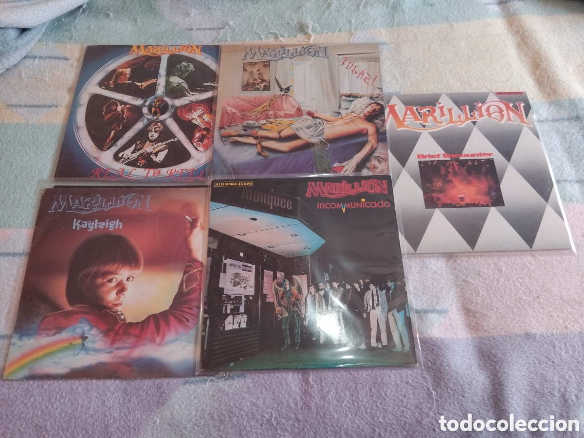 Discos de vinilo: Lote Marillion 3 Lps y 2 Maxis Vinilo. - Foto 1
