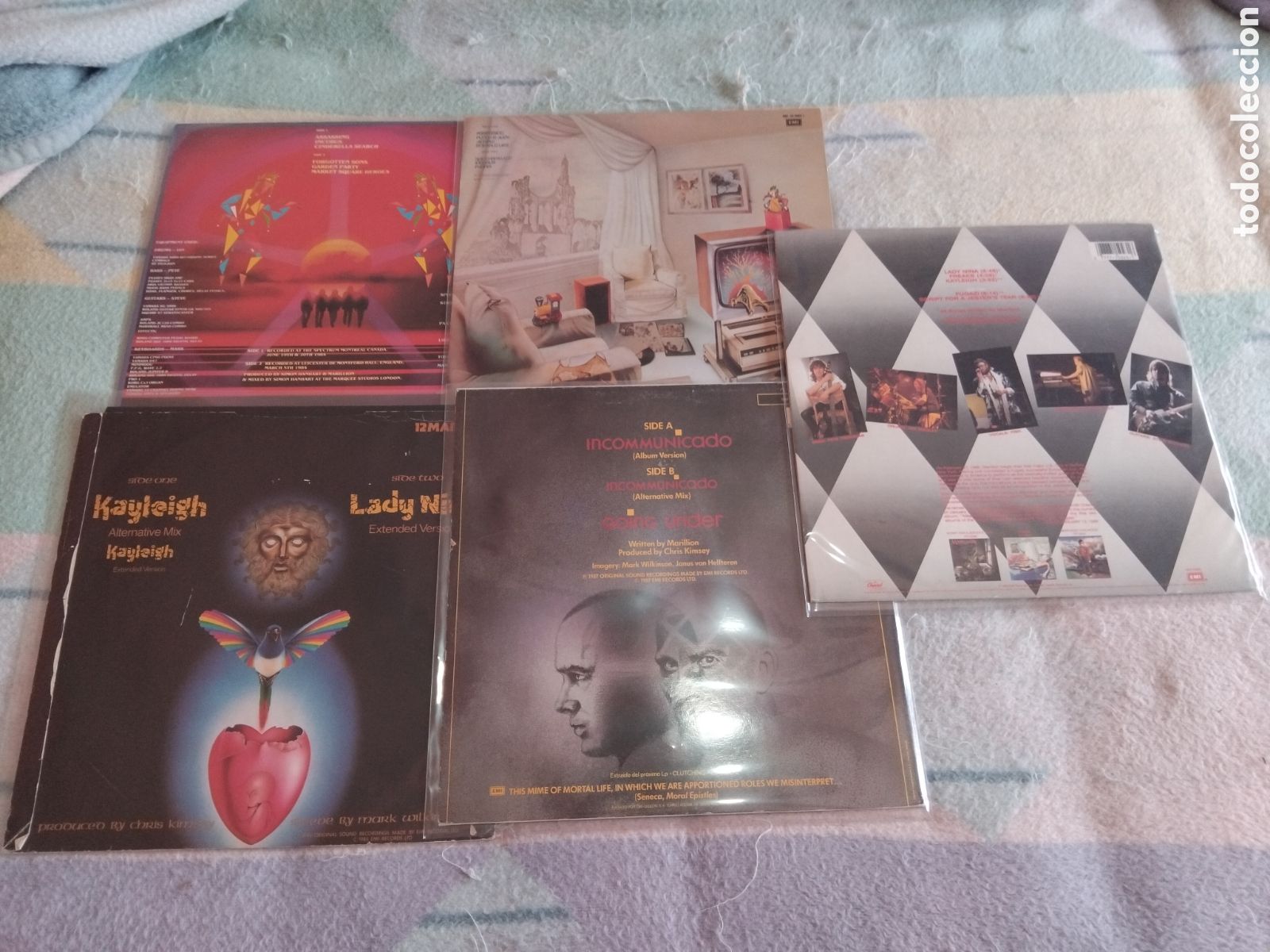 Discos de vinilo: Lote Marillion 3 Lps y 2 Maxis Vinilo. - Foto 2