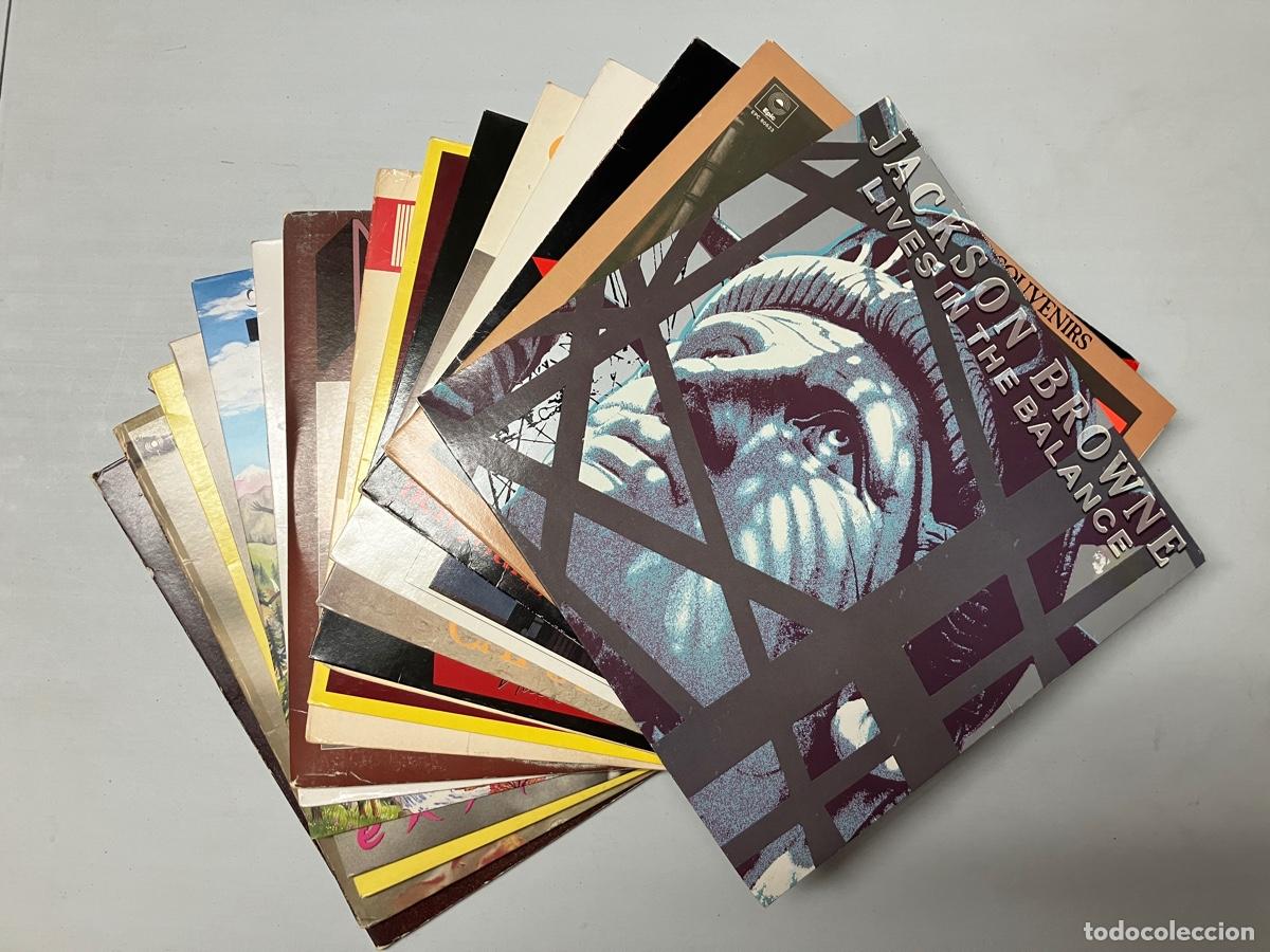 Discos de vinilo: FOLK ROCK: NEIL YOUNG, BOB DYLAN, ERIC CLAPTON, CAT STEVENS &ndash; LOTE 18 DISCOS DE VINILO LP