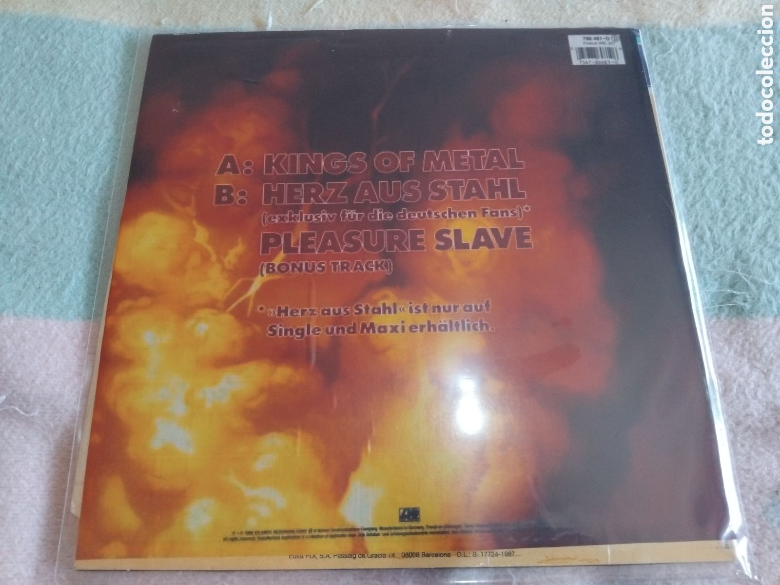 Discos de vinilo: MANOWAR VINILO MAXI SINGEL (leer descripcion) - Foto 2