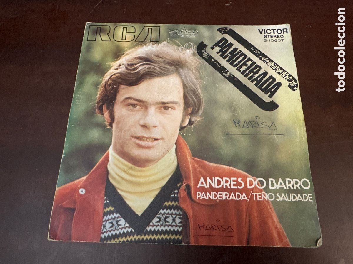 Discos de vinilo: ANDRES DO BARRO - PANDEIRADA SINGLE PROMOCIONAL 1971