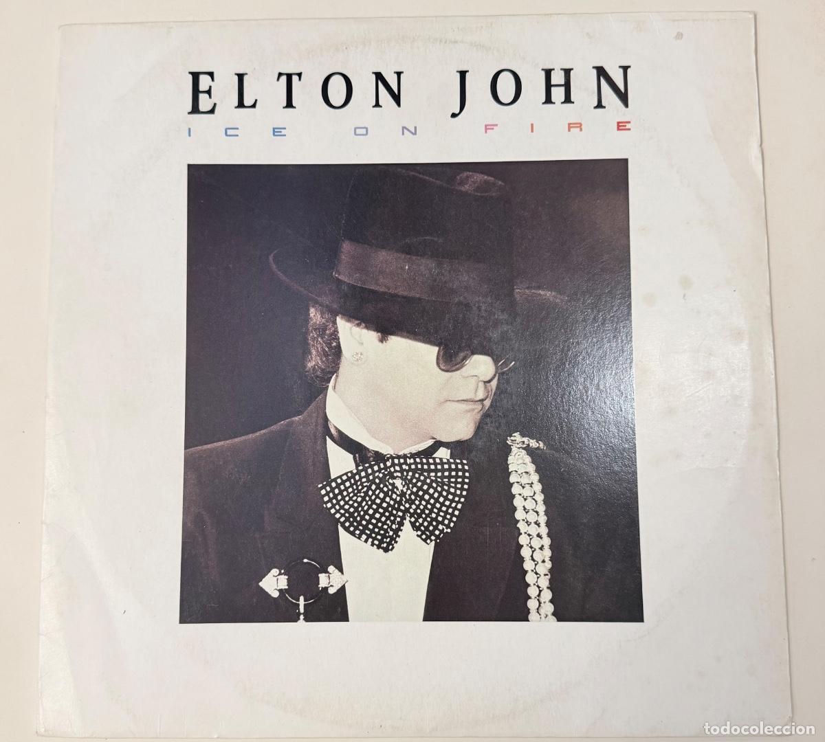 Discos de vinilo: Elton John - Ice on fire a&ntilde;o 1985 - Foto 1