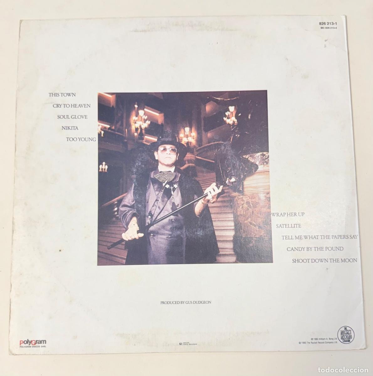 Discos de vinilo: Elton John - Ice on fire a&ntilde;o 1985 - Foto 2