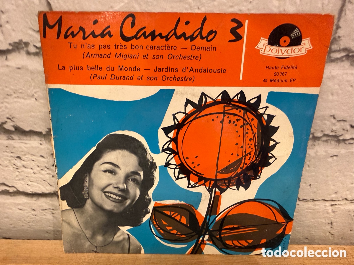 Discos de vinilo: MARIA CANDIDO - TU NAS PAS TRES BON CARACTERE + 3 - EP