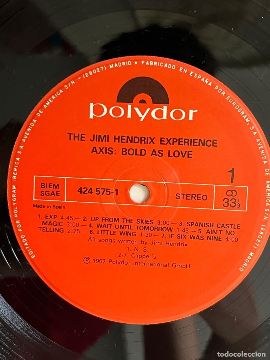 Discos de vinilo: The Jimi Hendrix Experience- AXIS: BOLD AS LOVE - Foto 3