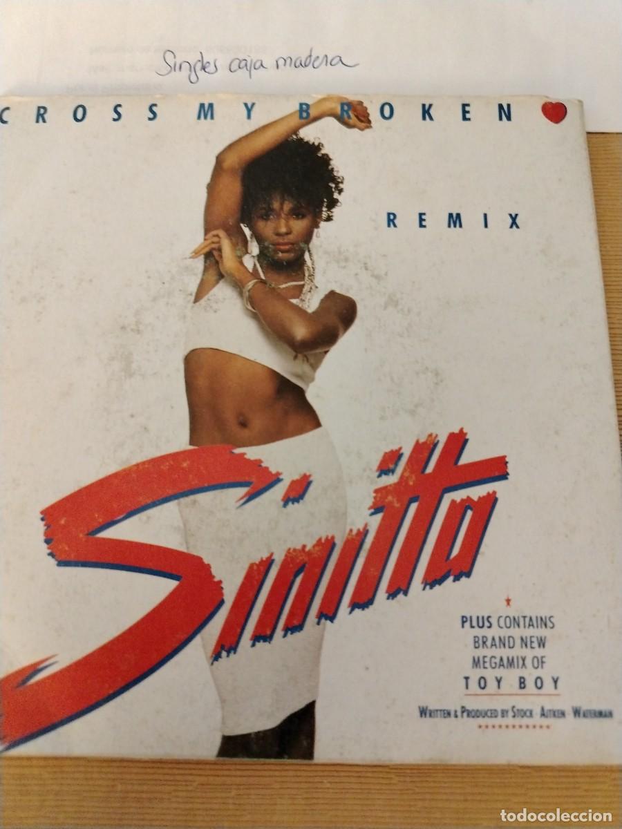 Discos de vinilo: Single vinilo sinitta cross my broken - Foto 1