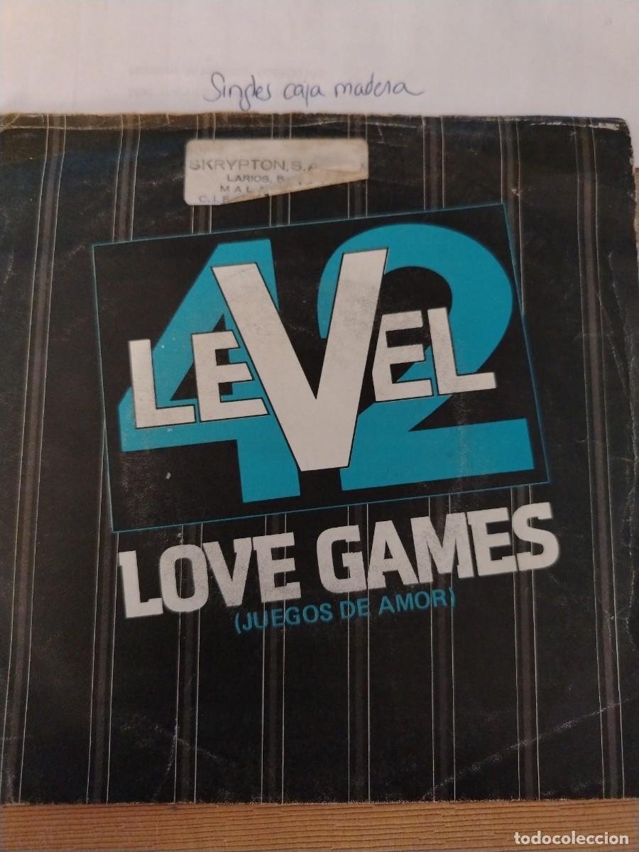 Discos de vinilo: Single vinilo level 42 love games juegos de amor