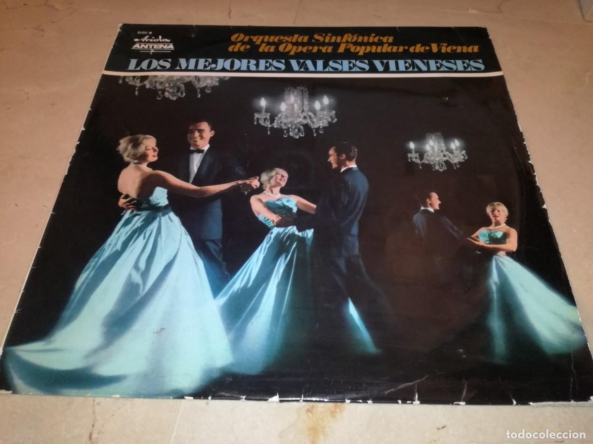 Discos de vinilo: LOS MEJORES VALSES VIENESES-ORQUESTA SINFONICA DE LA OPERA POPULAR DE VIENA + DISCO FLEXI PROMO