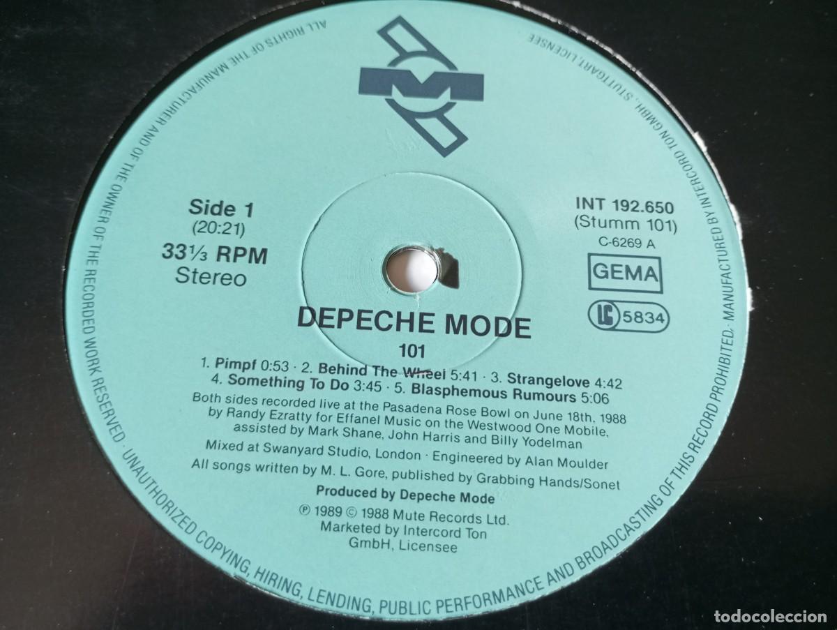 Discos de vinilo: Depeche Mode &ndash; 101 - 1989 - LP - Foto 1