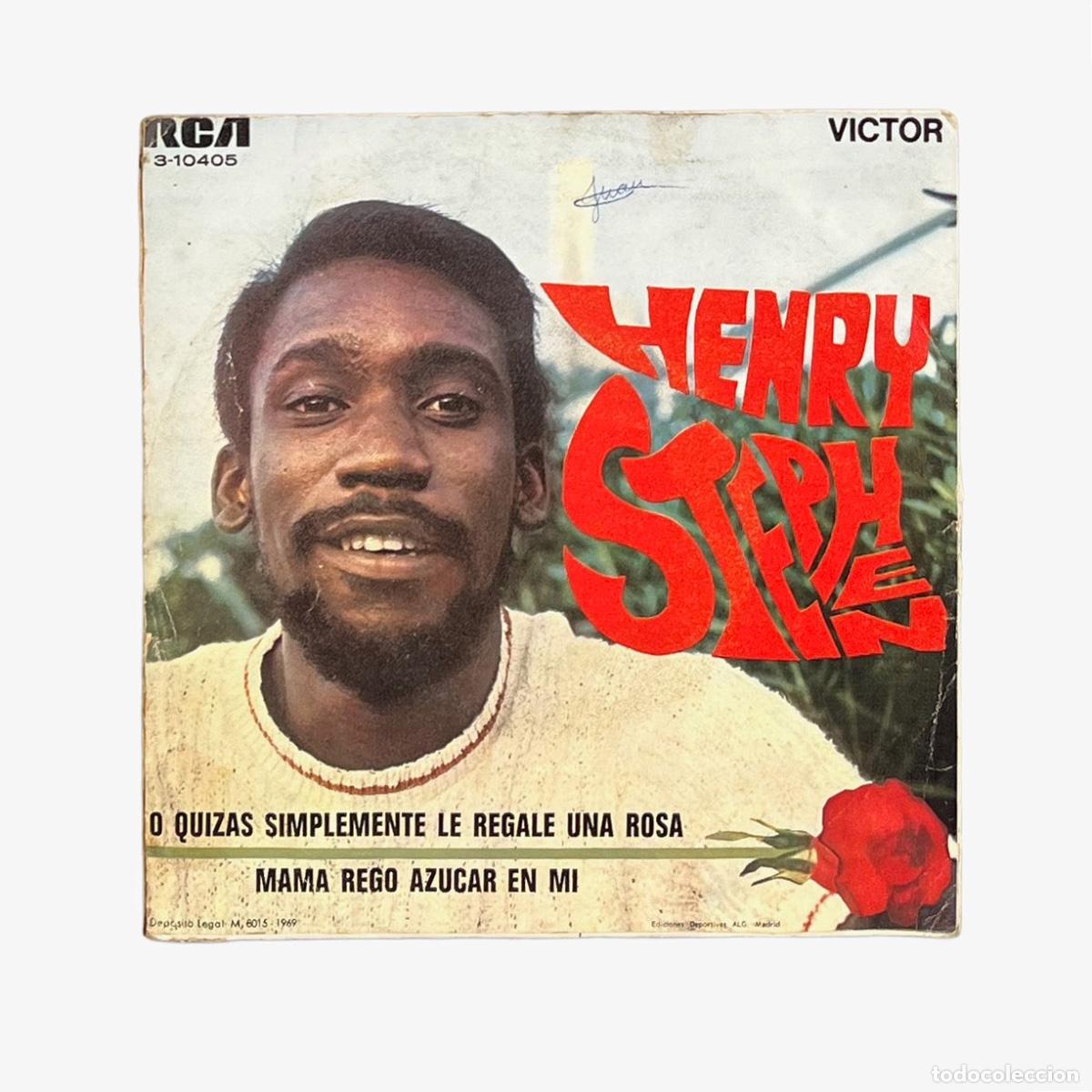 Discos de vinilo: SINGLE. Henry Stephen. O Quiz&aacute;s Simplemente Le Regale Una Rosa (G+/G+) - Foto 2