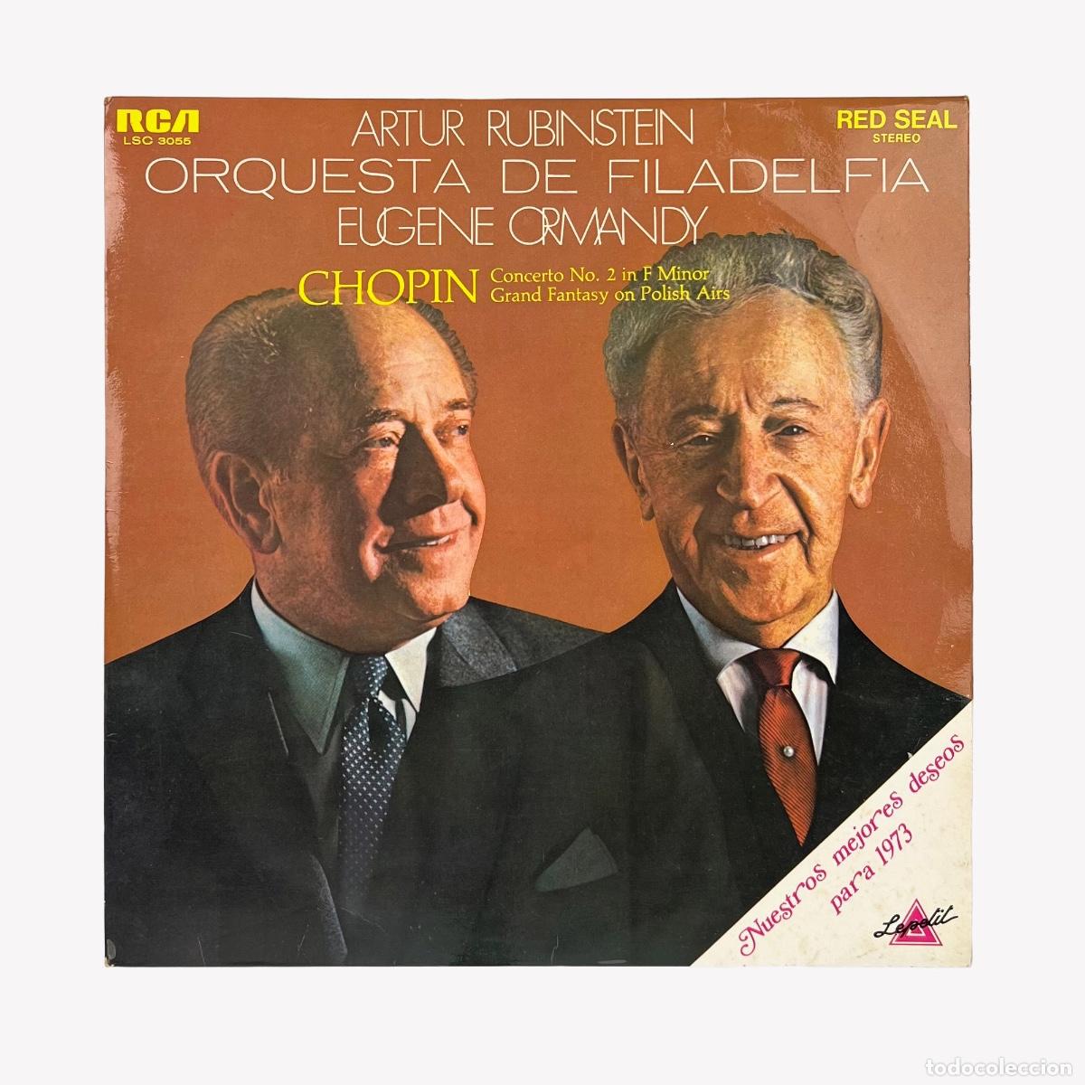 Discos de vinilo: LP. Artur Rubinstein, The Philadelphia Orchestra, Eugene Ormandy, Chopin. Concerto (VG+/VG+)