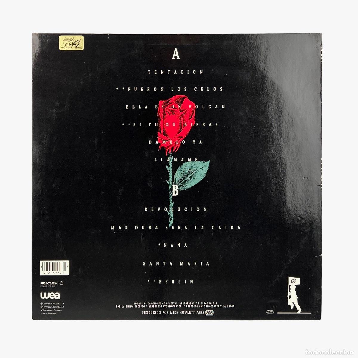 Discos de vinilo: LP. La Uni&oacute;n. Tentaci&oacute;n (VG+/VG+) - Foto 2