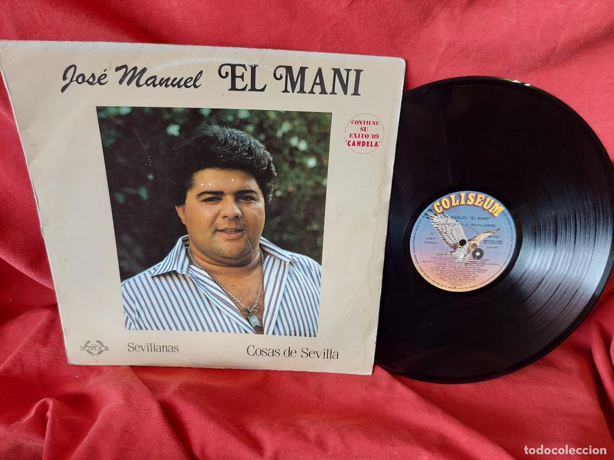 Discos de vinilo: LP JOS&Egrave; MANUEL EL MANI -1988 ( PEDIDOS M&Iacute;NIMOS 10 &euro; ) CAJA N.&ordm; 4 - LP