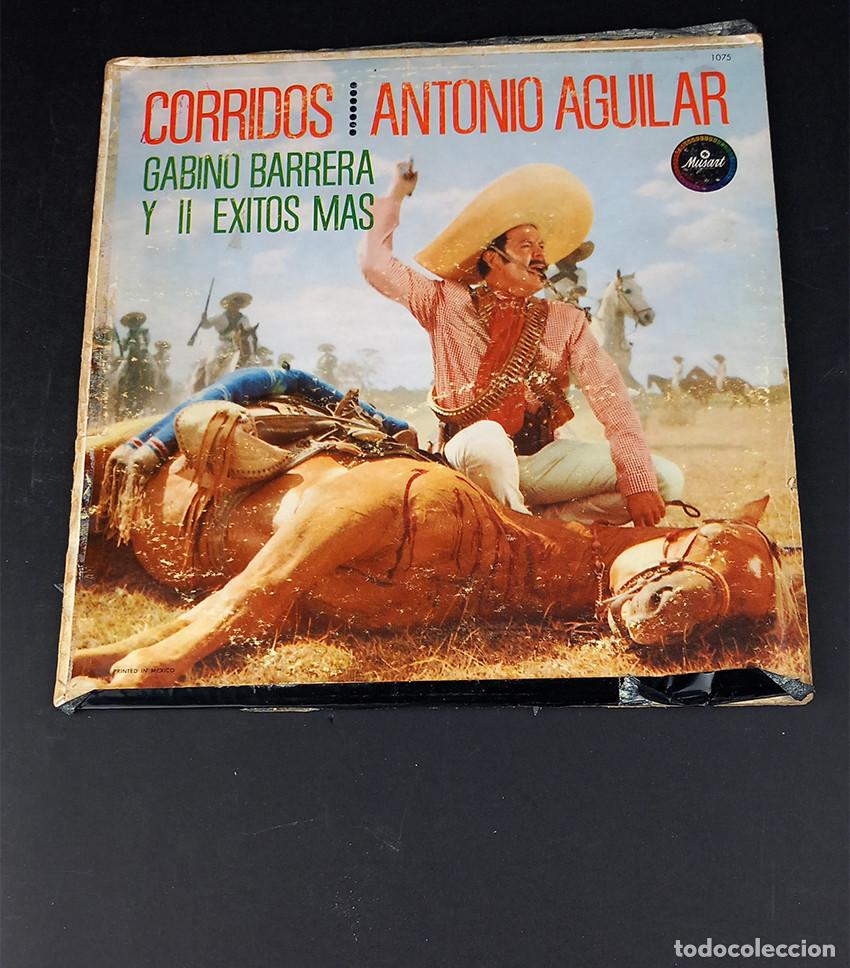Discos de vinilo: M&eacute;xico: Antonio Aguilar. Corridos. Musart 1075
