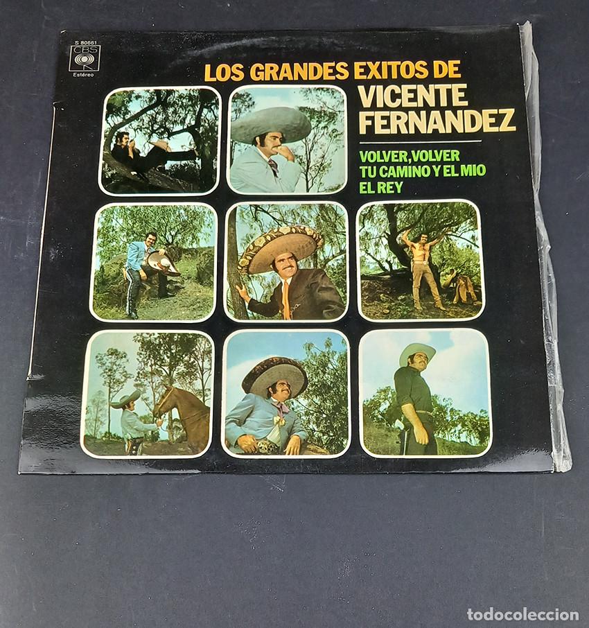 Discos de vinilo: M&eacute;xico: Vicente Fern&aacute;ndez. Los grandes &eacute;xitos. CBS S 80661
