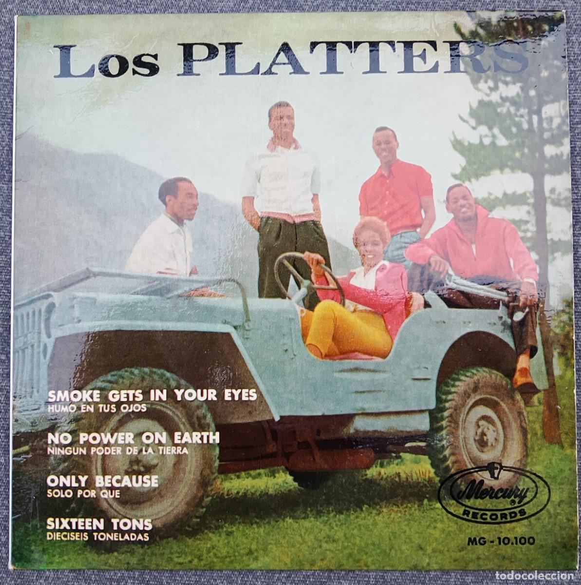 Discos de vinilo: Los Platters. Sixteen tons. Vinilo EP.