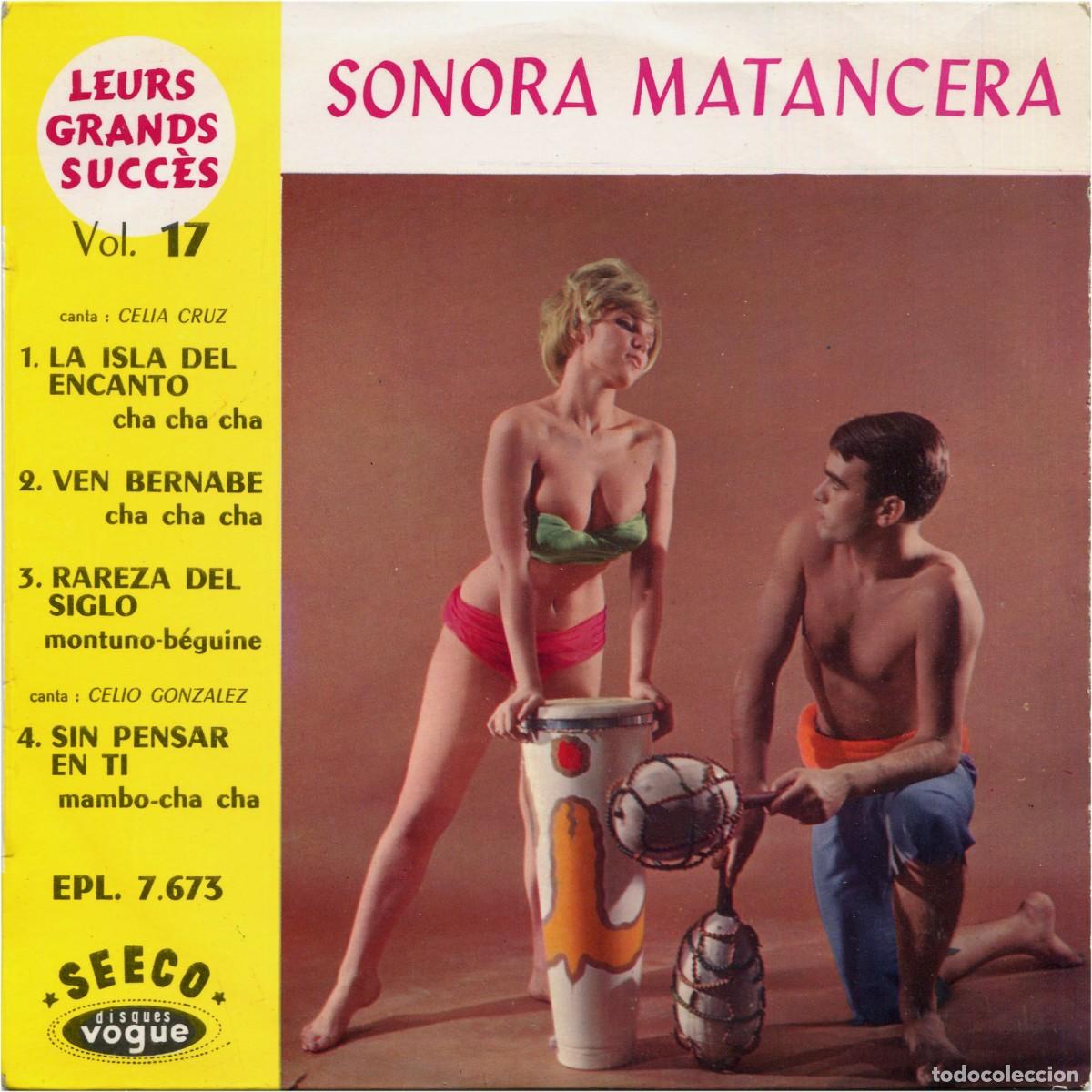 Discos de vinilo: La Sonora Matancera, canta Celia Cruz - Leurs Grands Succ&egrave;s Vol. 17 - EP France - Seeco/Vogue