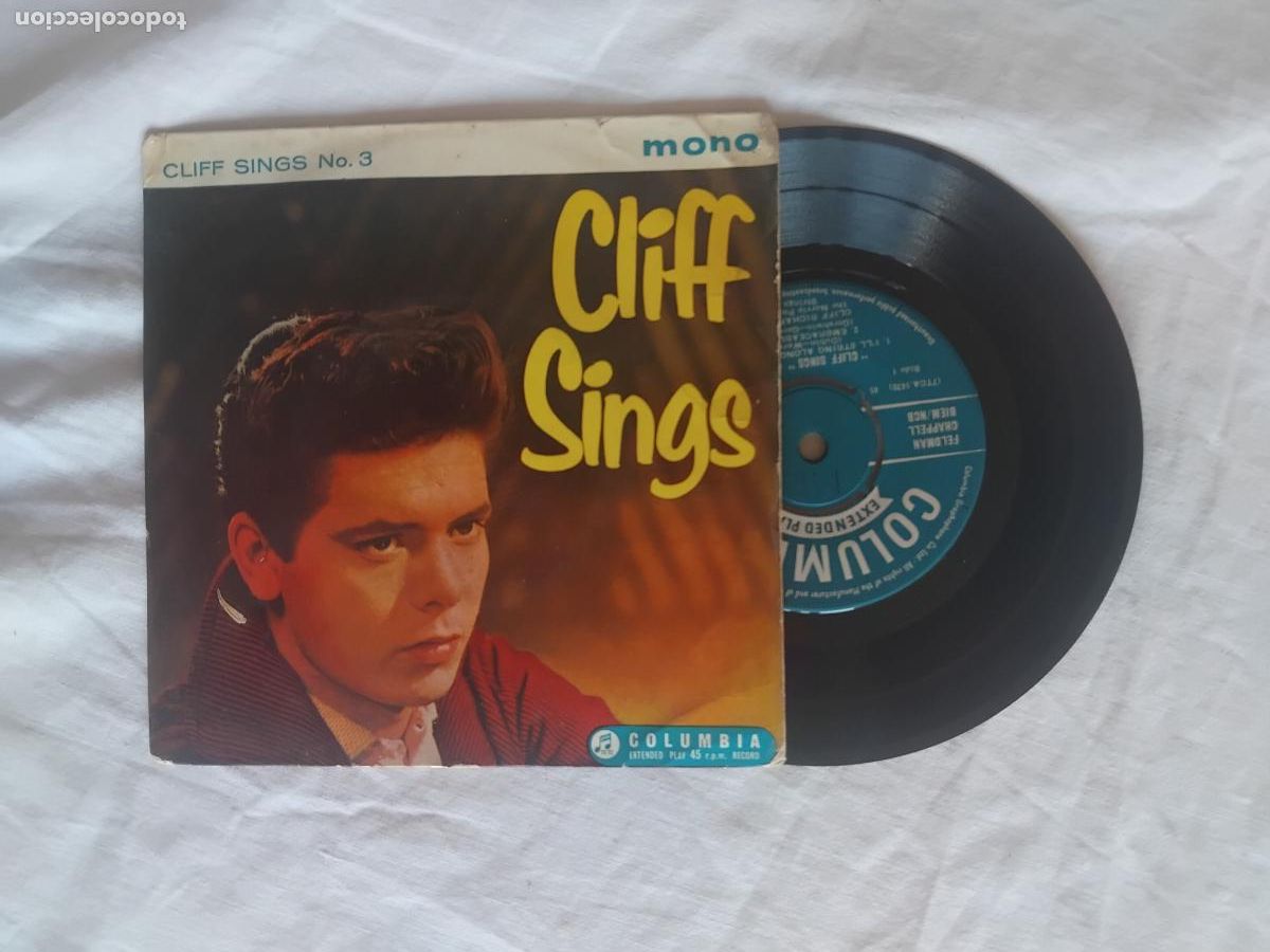 Discos de vinilo: CLIFF RICHARD. CLIFF SINGS N&ordm; 3. EP COLUMBIA.