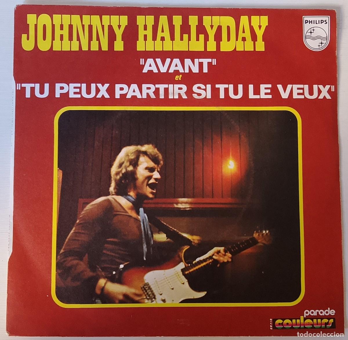 Discos de vinilo: Johnny Hallyday. Avant. Vinilo single.