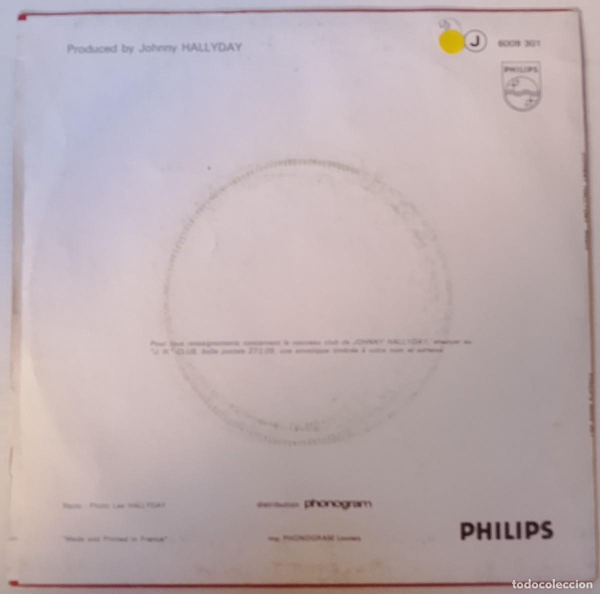 Discos de vinilo: Johnny Hallyday. Avant. Vinilo single. - Foto 2