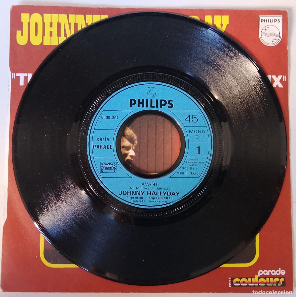 Discos de vinilo: Johnny Hallyday. Avant. Vinilo single. - Foto 3