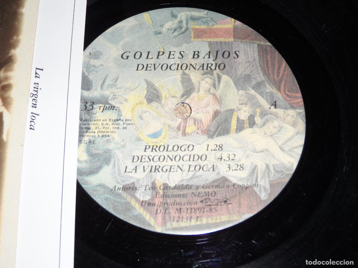 Discos de vinilo: Golpes Bajos - Devocionario (SPAIN 1985) - Foto 3