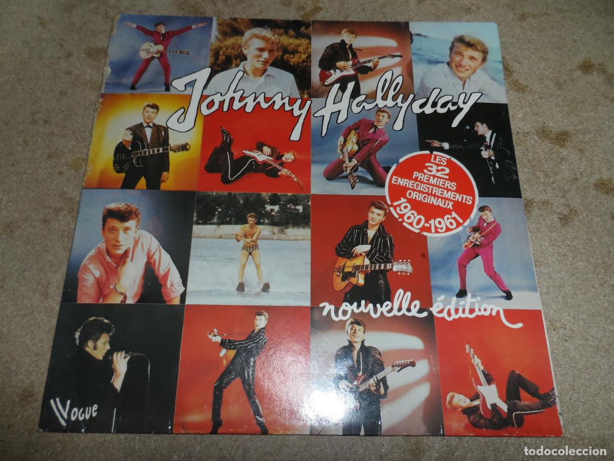 Discos de vinilo: Johnny Hallyday &ndash; Les 32 Premiers Enregistrements Originaux 1960-1961 (FRANCE 1982) (2 LPS)
