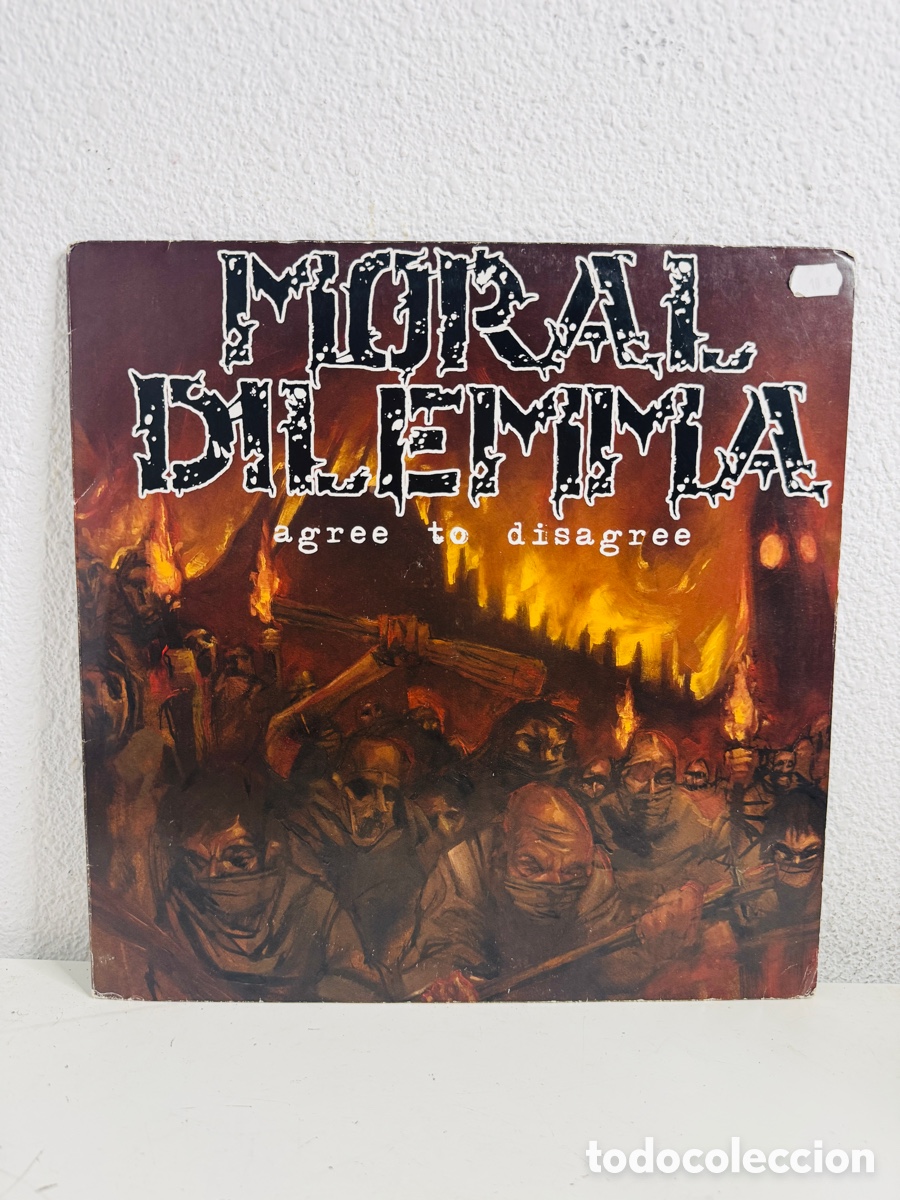 Discos de vinilo: &aacute;lbum &rdquo;Agree to Disagree&rdquo; de la banda de punk Moral Dilemma 2009 Vinilo Rare