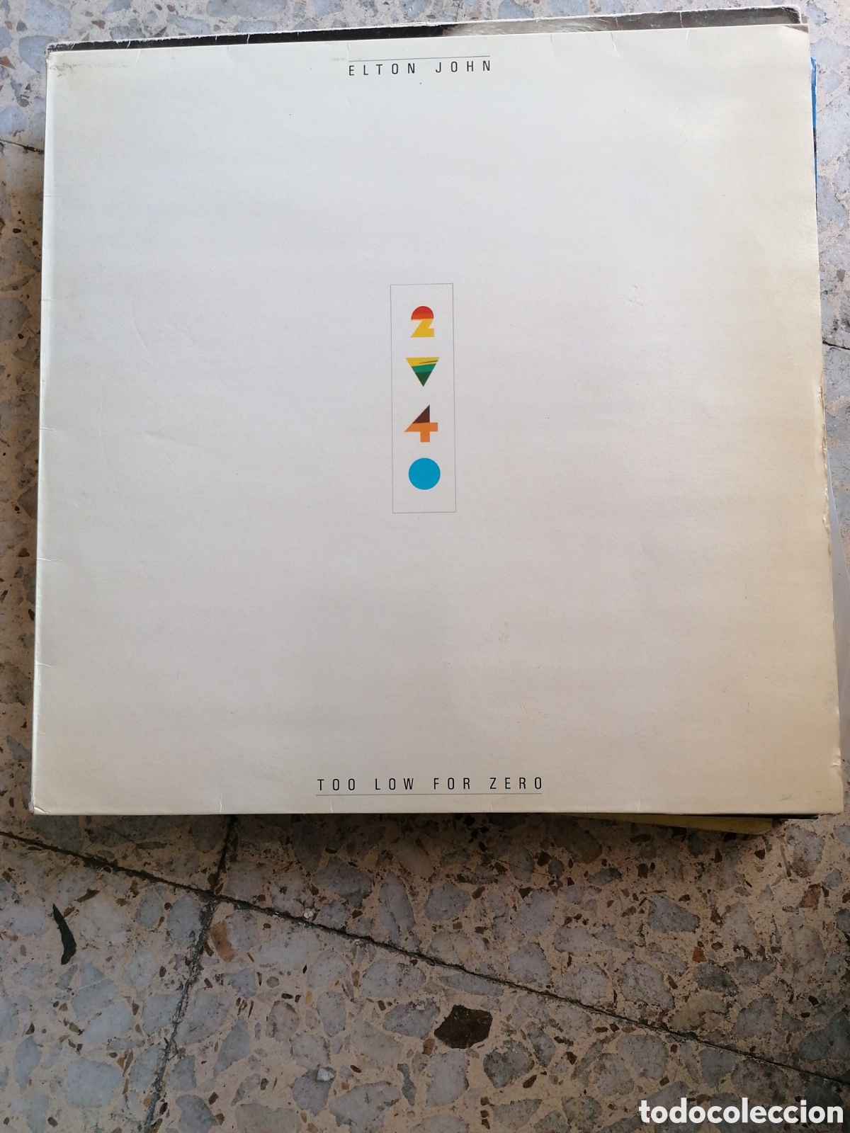 Discos de vinilo: LP ELTON JOHN TOO LOW FOR ZERO 1983 SPAIN INSERT - Foto 1