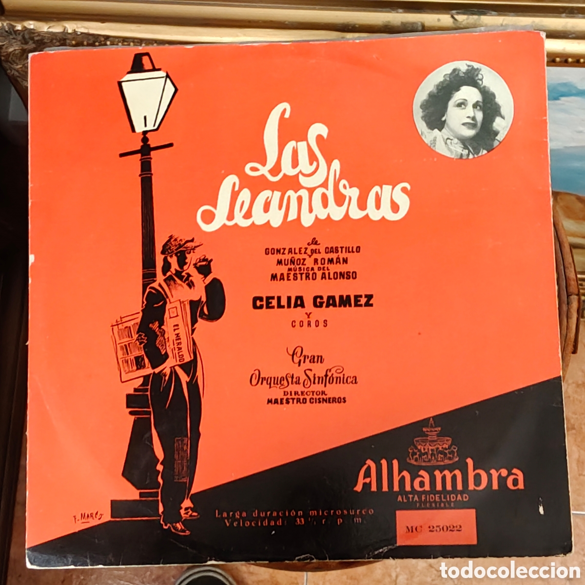 Discos de vinilo: Lote de 2 discos 33 rpm Zarzuela Las Lenadra Agua azucar y aguardiente Ataulfo Argenta Celia Gamez