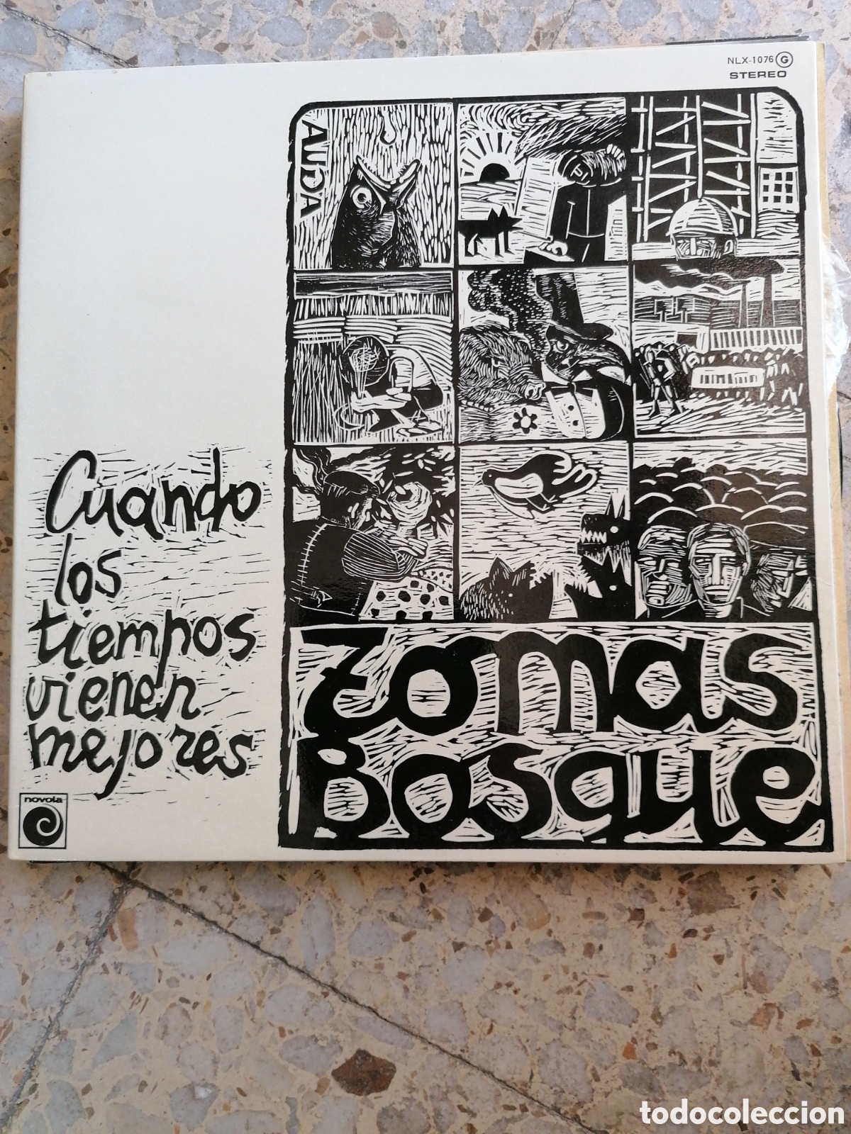 Discos de vinilo: LP TOMAS BOSQUE CUANDO LOS TIEMPOS VIENEN MEJORES 1977 PORTADA DOBLE EX