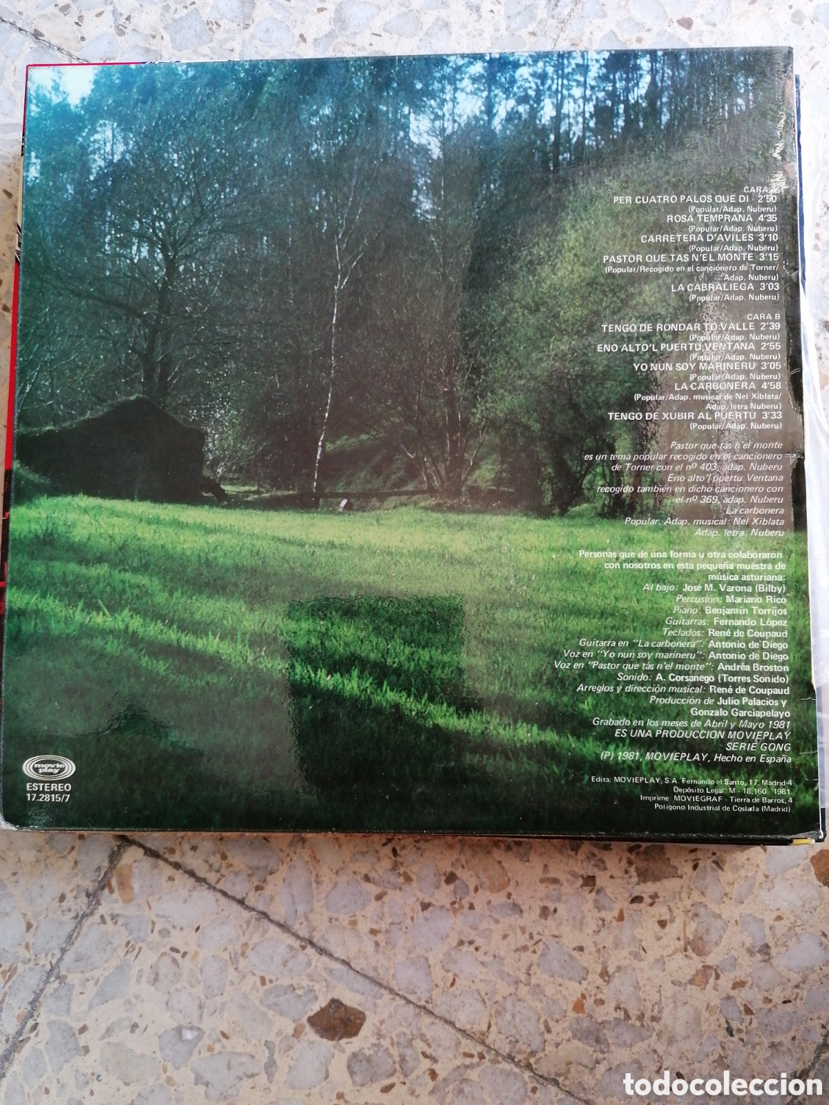 Discos de vinilo: LP NUBERU CANCIOS D UN PAIS 1981 - Foto 2