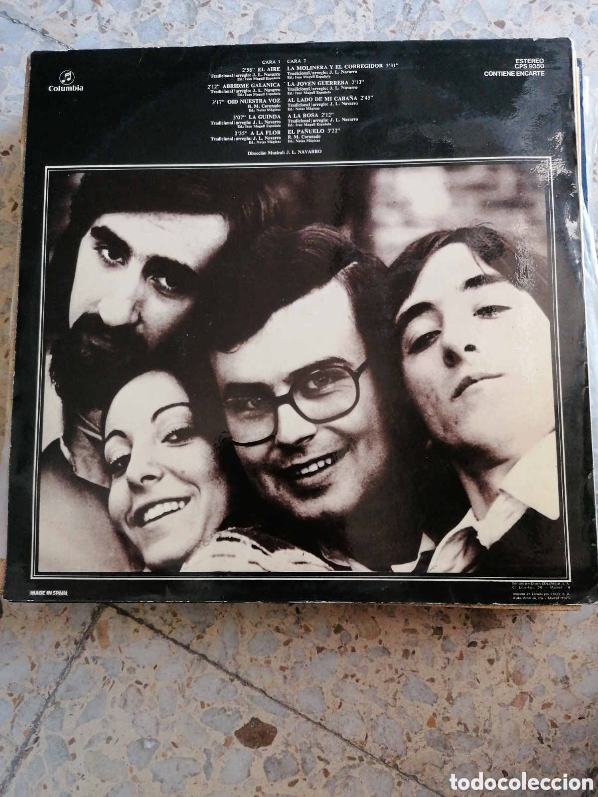 Discos de vinilo: LP MADRO&Ntilde;AL OID NUESTRA VOZ 1974 INSERT - Foto 2