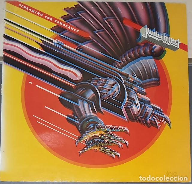 Discos de vinilo: Judas Priest - Screaming For Vengeance - LP CBS ref. 32712 (PR). Ed. espa&ntilde;ola.