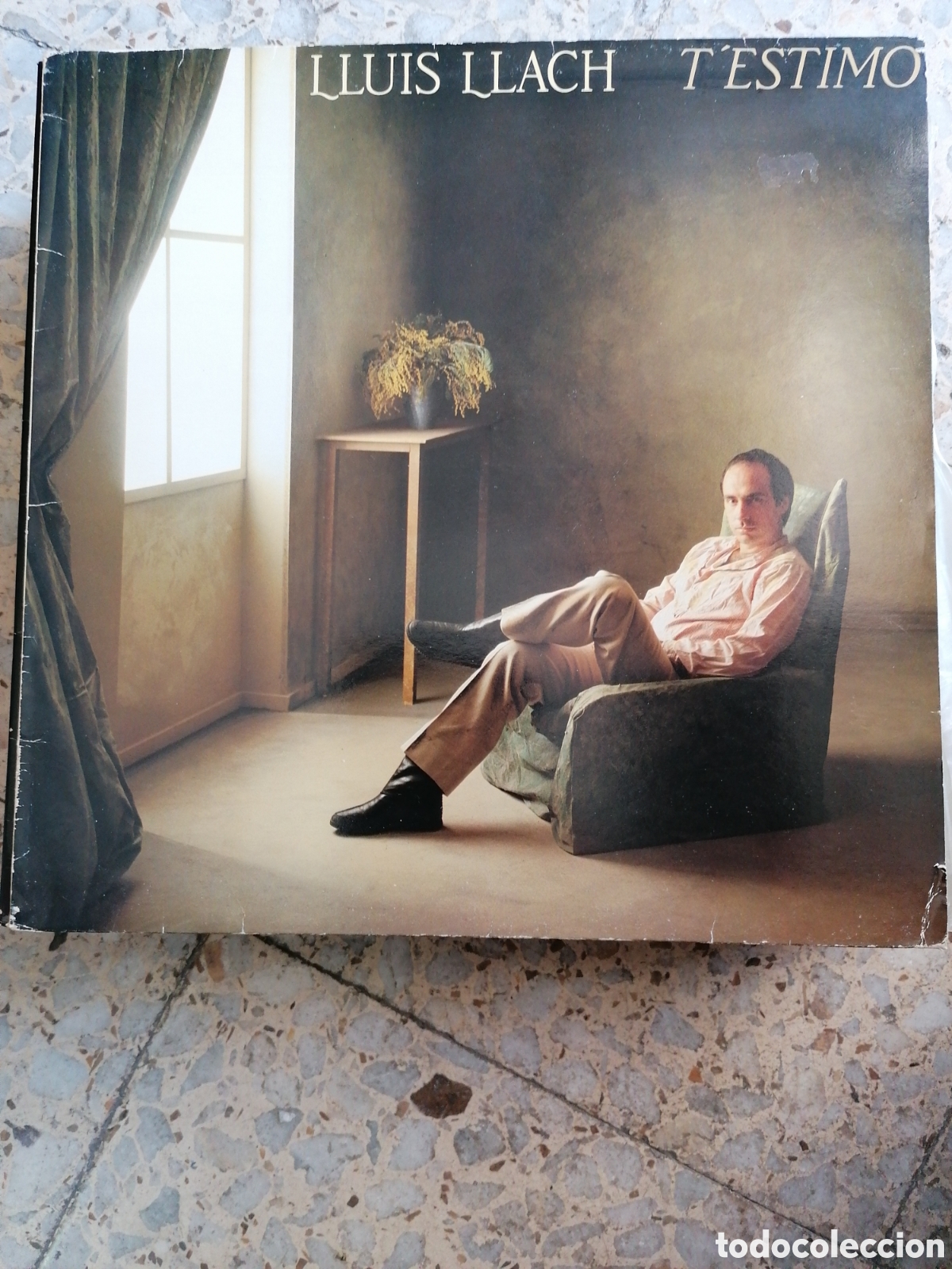 Discos de vinilo: LP LLUIS LLACH T&acute;ESTIMO 1984 INSERT - Foto 1