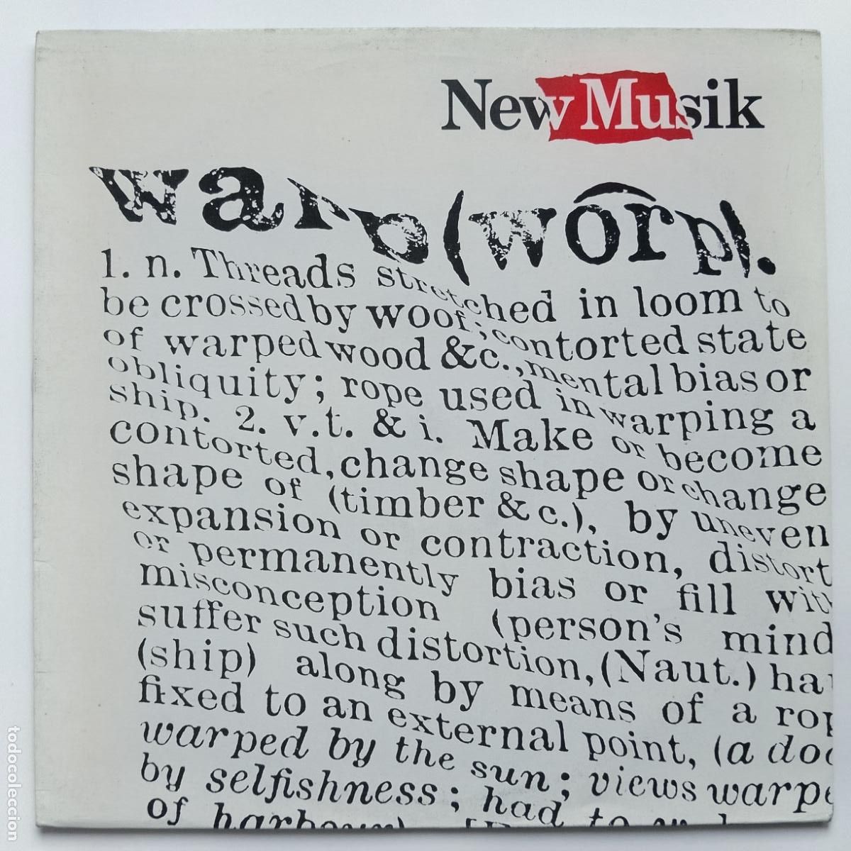 Discos de vinilo: New Musik-Warp (LP Epic 1982) Gary Numan, Sparks, Ultravox, Buggles, Yellow Magic Orchestra...