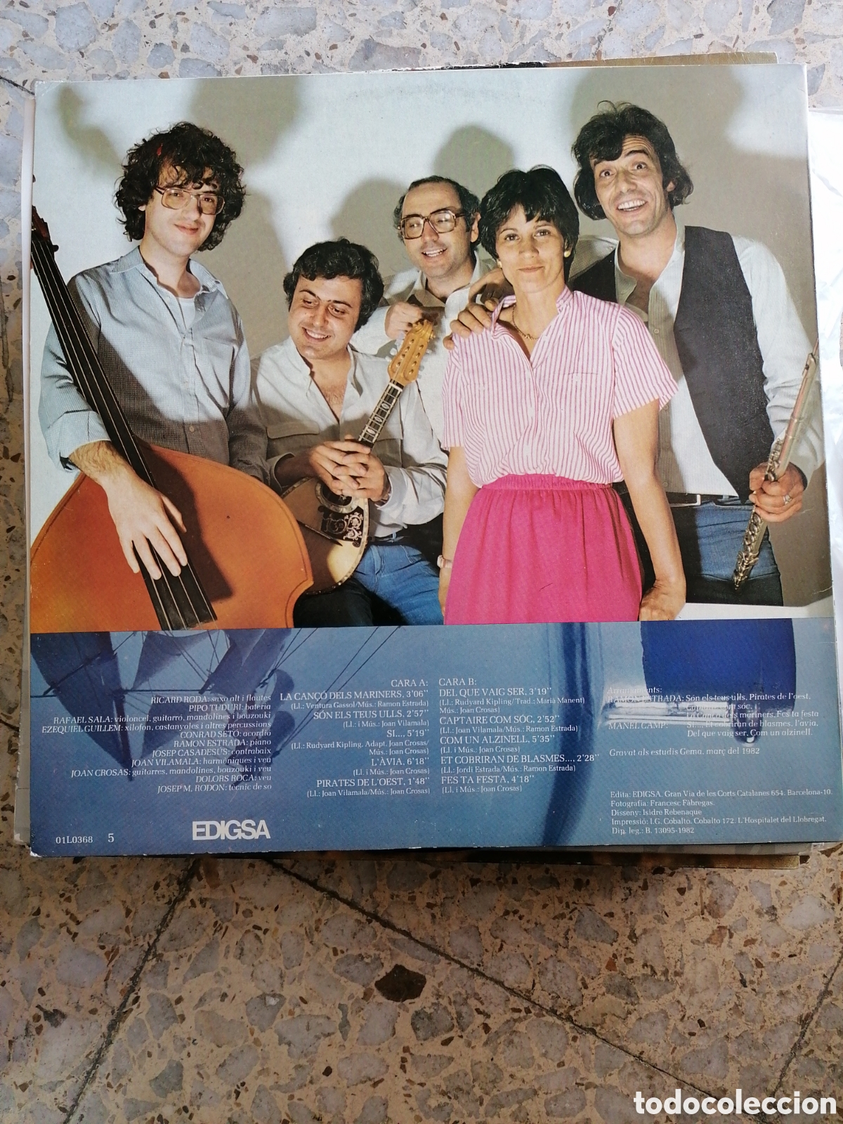 Discos de vinilo: LP ESQUIROLS COM UN ANHEL 1982 INSERT EX - Foto 2