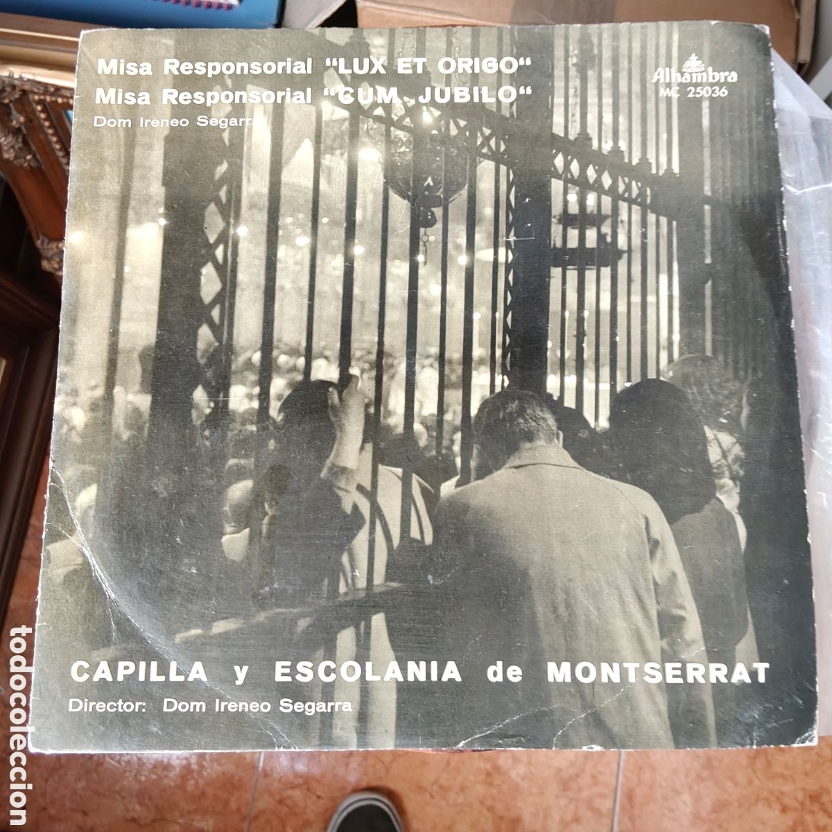 Vinyl records: Lote de 4 discos 33 rpm Escolania de Montserrat Musica Coral Ireneo Segarra Columbia Alhambra