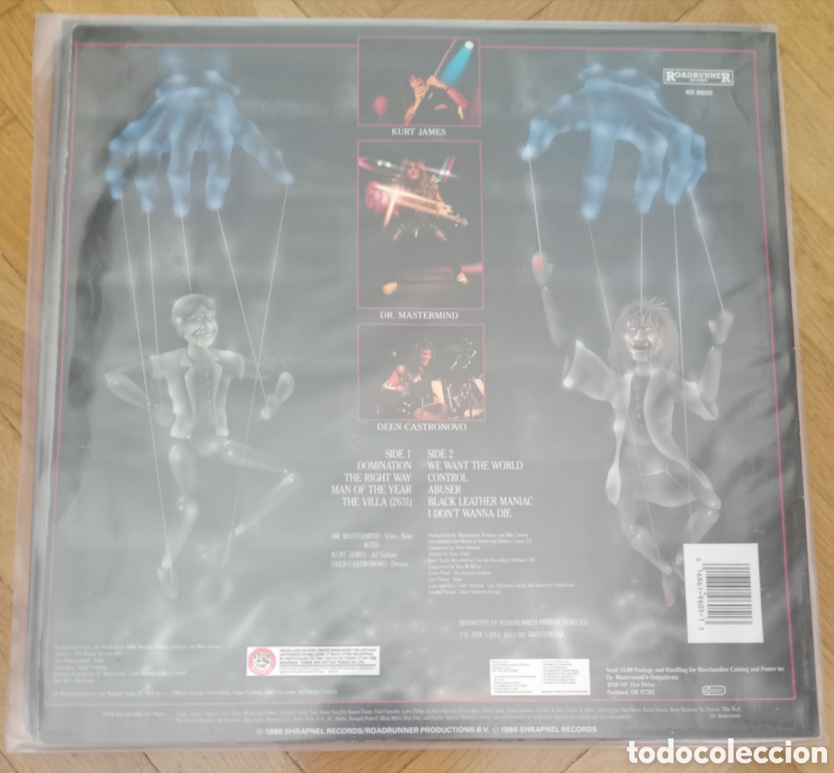 Discos de vinilo: Dr Mastermind - Dr Mastermind Lp europa 80s - Foto 2