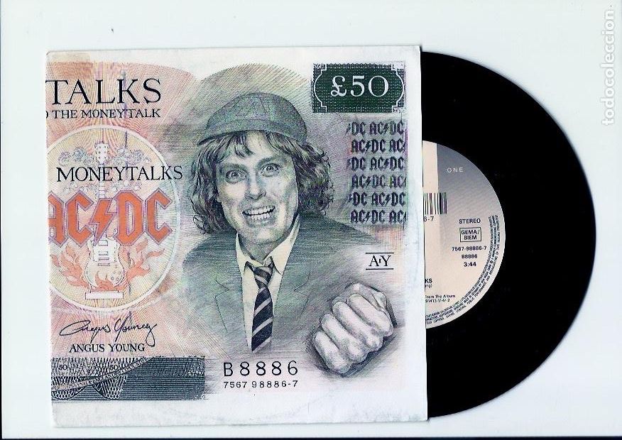 Discos de vinilo: AC/DC. Moneytalks (vinilo single 1990) - Foto 1